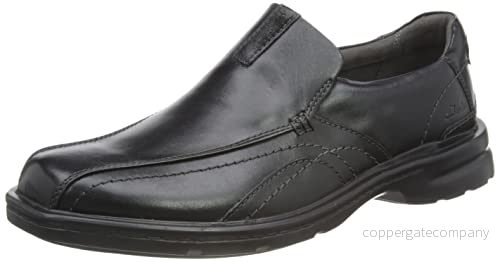 Clarks herr Gessler Step Oxford, Svart läder, 42.5 EU 5059680537899