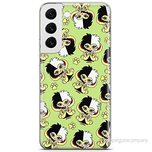 ERT GROUP mobiltelefonfodral för Samsung S22 originalt och officiellt licensierat Disney mönster Cruella 007 optimalt anpassad till formen på mobiltelefonen, fodral tillverkad av TPU plast 5905131495549