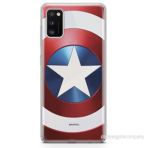 ERT GROUP mobiltelefonfodral för Samsung A41 originalt och officiellt licensierat Marvel mönster Captain America 025 optimalt anpassad till formen på mobiltelefonen, gedeeltelijk transparant 5903537492421