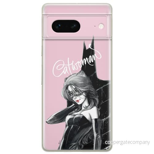 ERT GROUP mobiltelefonfodral för Google PIXEL 7 originalt och officiellt licensierat DC mönster Catwoman 001 optimalt anpassad till formen på mobiltelefonen, fodral tillverkad av TPU plast 5905795160074