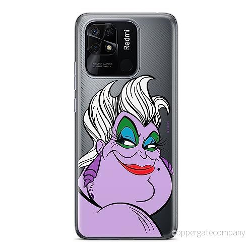ERT GROUP mobiltelefonfodral för Xiaomi REDMI 10C originalt och officiellt licensierat Disney mönster Ursula 001 optimalt anpassad till formen på mobiltelefonen, gedeeltelijk transparant 5905511540272