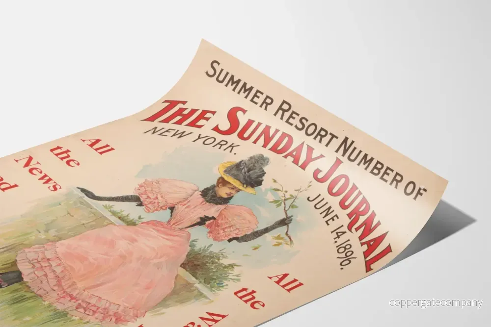 Vintageposter The Sunday Journal New York 1896 - Bild 3