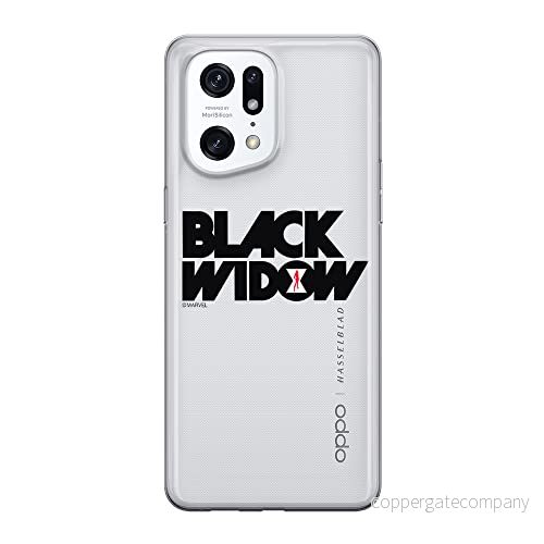 ERT GROUP mobiltelefonfodral för Oppo FIND X5 PRO originalt och officiellt licensierat Marvel mönster Black Widow 010 optimalt anpassad till formen på mobiltelefonen, gedeeltelijk transparant 5905511405397