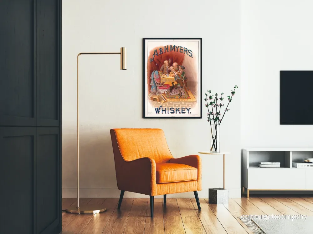Vintageposter A & H Myers Whiskey dekorativ - Bild 2