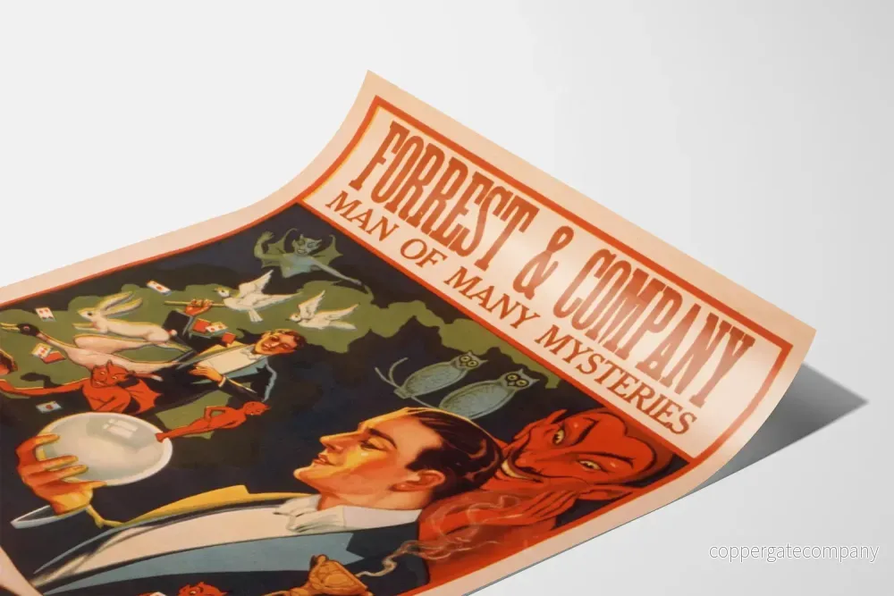 Vintageposter Forrest & Company Man of Many Mysteries - Bild 3