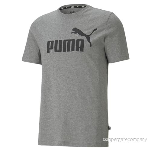 PUMA herr Tröja Ess Logo Tee, Grå, S 4063697404564