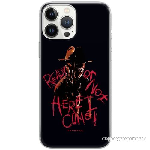 ERT GROUP mobiltelefonfodral för Iphone 13 PRO MAX originalt och officiellt licensierat Horror mönster Nightmare of Elm Street 007, fodral tillverkad av TPU plast 5905511086695
