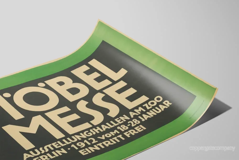 Vintageposter Möbelmesse 1912 Berlin - Retro väggdekoration - Bild 2