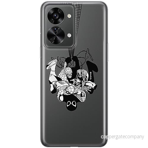 ERT GROUP mobiltelefonfodral för OnePlus NORD 2T 5G originalt och officiellt licensierat Marvel mönster Spider Man 043 optimalt anpassad till formen på mobiltelefonen, gedeeltelijk transparant 5905795019372