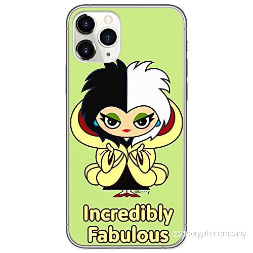 ERT GROUP mobiltelefonfodral för Iphone 11 PRO MAX originalt och officiellt licensierat Disney mönster Cruella 006 optimalt anpassad till formen på mobiltelefonen, fodral tillverkad av TPU plast 5905131489432
