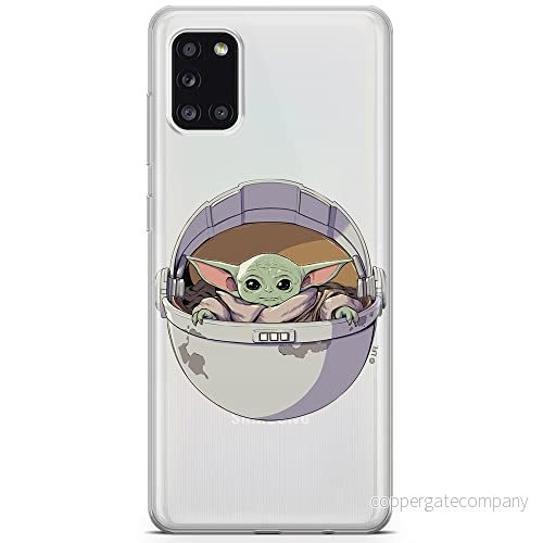 ERT GROUP mobiltelefonfodral för Samsung A31 originalt och officiellt licensierat Star Wars mönster Baby Yoda 026 optimalt anpassad till formen på mobiltelefonen, gedeeltelijk transparant 5904805084065