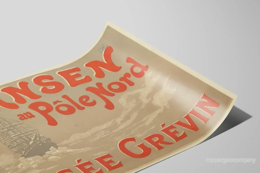 Vintageposter av Nansen vid Nordpolen, Grévin-museet - Bild 2