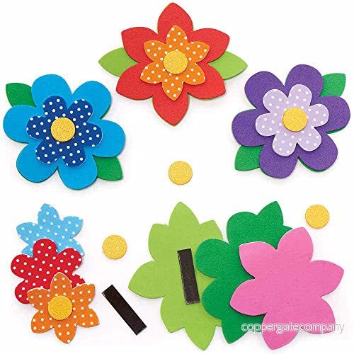 Baker Ross FC728 Blomma Blanda och Matcha Magnet Kit 8 Bit Packa för Ungar 5051174132115