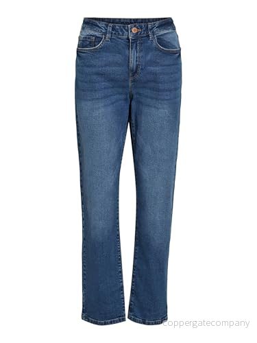 Vila Dam VIALICE JO MBD RW raka SU NOOS jeans, medium blå denim, 36/32, Mellanblå 36W x 32L 5715357324864