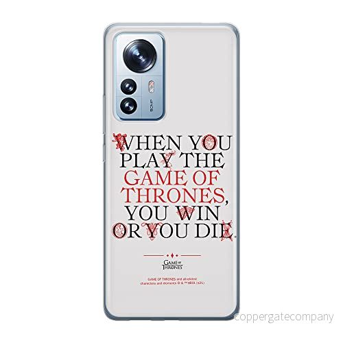 ERT GROUP mobiltelefonfodral för Xiaomi 12 / 12X originalt och officiellt licensierat Game of Thrones mönster 009 optimalt anpassad till formen på mobiltelefonen, fodral tillverkad av TPU plast 5905511485597