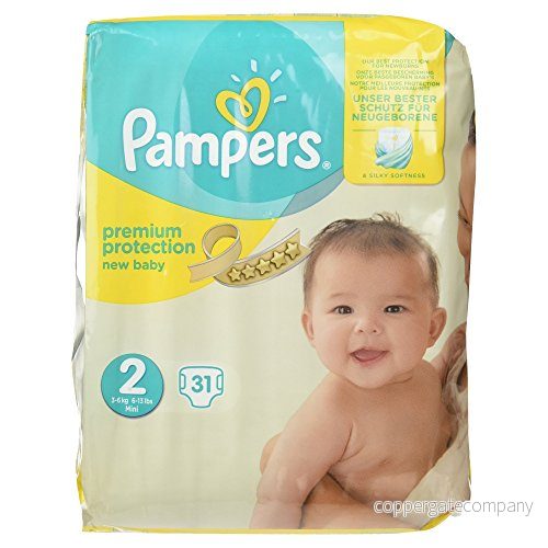 Pampers premium skydd ny baby blöjor bärförpackning storlek 2, 31 4015400835851