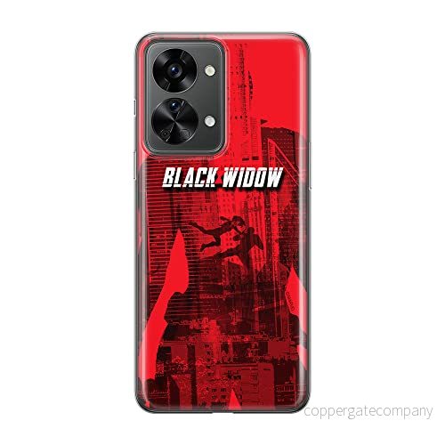 ERT GROUP mobiltelefonfodral för Oneplus NORD 2T 5G originalt och officiellt licensierat Marvel mönster Black Widow 007 optimalt anpassad till formen på mobiltelefonen, fodral tillverkad av TPU plast 5905511263232
