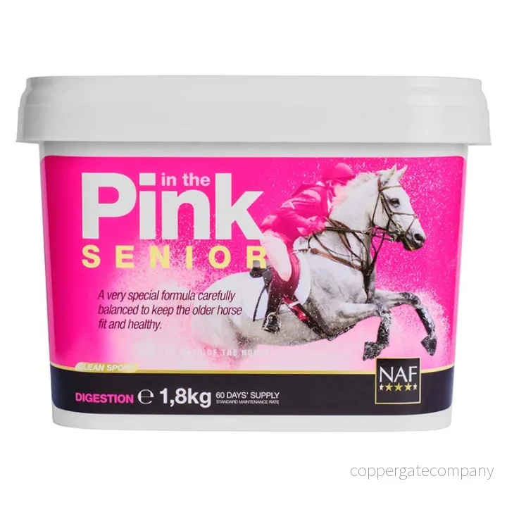 NAF hästhäst 5032410119022 i den rosa senior 1,8 kg 5032410134032