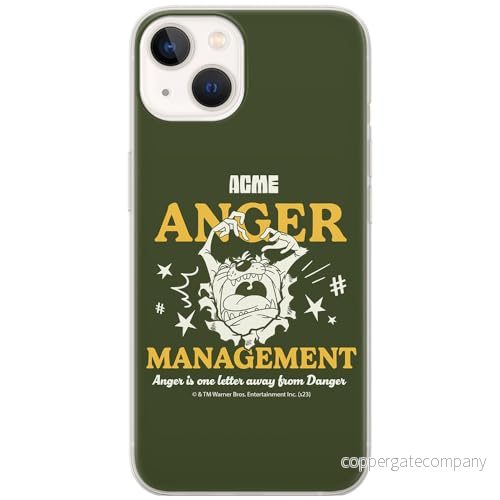 ERT GROUP mobiltelefonfodral för Iphone 13 originalt och officiellt licensierat Looney Tunes mönster Tasmanian 006 optimalt anpassad till formen på mobiltelefonen, fodral tillverkad av TPU plast 5905795135065