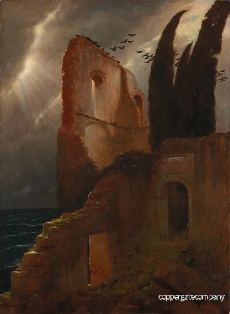 Målning Ruine vid havet - Arnold Böcklin | Konsttryck - Bild 2