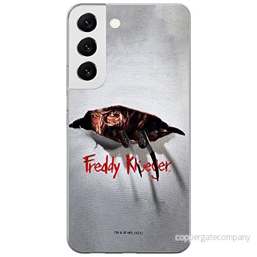 ERT GROUP mobiltelefonfodral för Samsung S22 originalt och officiellt licensierat Horror mönster Nightmare of Elm Street 008 anpassad till formen på mobiltelefonen, fodral tillverkad av TPU plast 5905511089481