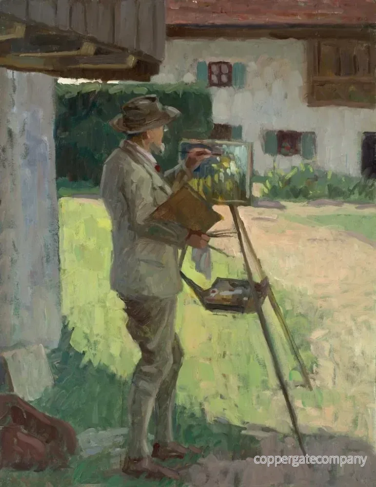 Målning av Theodor Hummel i Prien-Harras - Bernhard Klinckerfuß | Konsttryck - Bild 2
