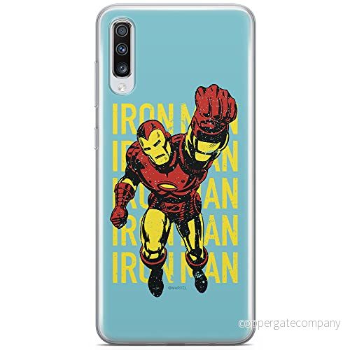 ERT GROUP mobiltelefonfodral för Samsung A70 originalt och officiellt licensierat Marvel mönster Iron Man 009 optimalt anpassad till formen på mobiltelefonen, fodral tillverkad av TPU plast 5902980413700