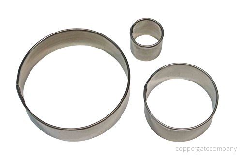 PME Runda skärare, set med 3,6 x 1,2 6 cm, silver 5060281180056