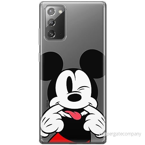 ERT GROUP mobiltelefonfodral för Samsung GALAXY NOTE 20 originalt och officiellt licensierat Disney mönster Mickey 052 optimalt anpassad till formen på mobiltelefonen, gedeeltelijk transparant 5905795033804