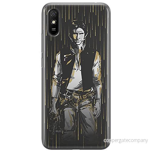 ERT GROUP mobiltelefonfodral för Xiaomi REDMI 9A originalt och officiellt licensierat Star Wars mönster Han Solo 002 Vit optimalt anpassad till formen på mobiltelefonen, fodral tillverkad av TPU plast 5903040296004