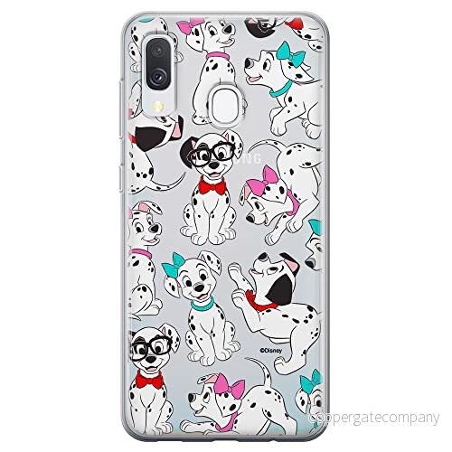 ERT GROUP mobiltelefonfodral för Samsung A40 originalt och officiellt licensierat Disney mönster Dalmatians 006 optimalt anpassad till formen på mobiltelefonen, gedeeltelijk transparant 5905131800862