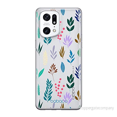 ERT GROUP mobiltelefonfodral för Oppo FIND X5 PRO originalt och officiellt licensierat Babaco mönster Plants 014 optimalt anpassad till formen på mobiltelefonen, gedeeltelijk transparant 5905511409098