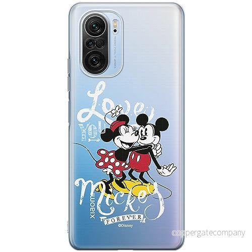 ERT GROUP mobiltelefonfodral för Xiaomi MI 11i/ REDMI K40/K40 PRO/POCO F3/ F3 PRO originalt och officiellt licensierat Disney mönster Mickey & Minnie 001, gedeeltelijk transparant 5905511878238