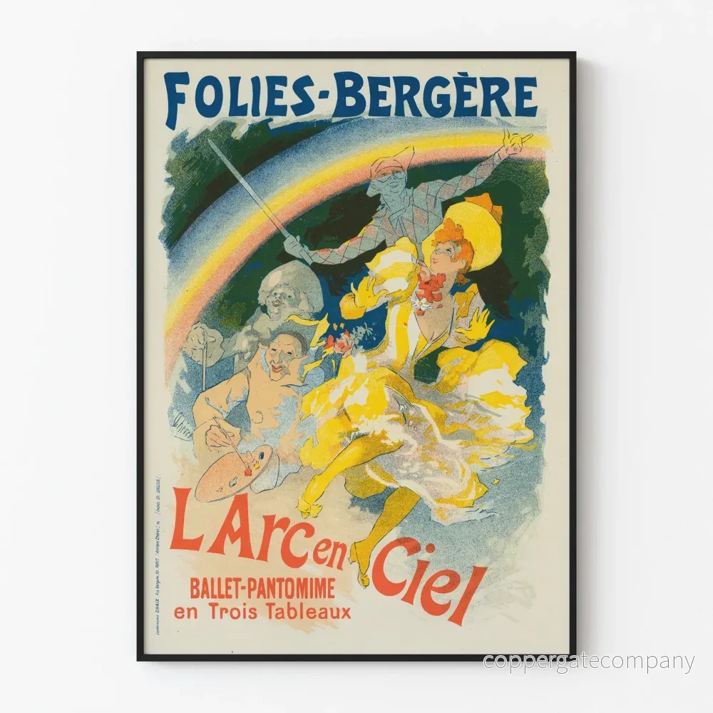 Vintageposter L'Arc en Ciel - Ballet-Pantomimföreställning Folies-Bergère