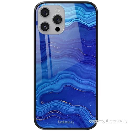 ERT GROUP mobiltelefonfodral för Apple Iphone 13 PRO MAX originalt och officiellt licensierat Babaco mönster Marble 003 tillverkad av härdat glas, skyddsfodral 5904805865091
