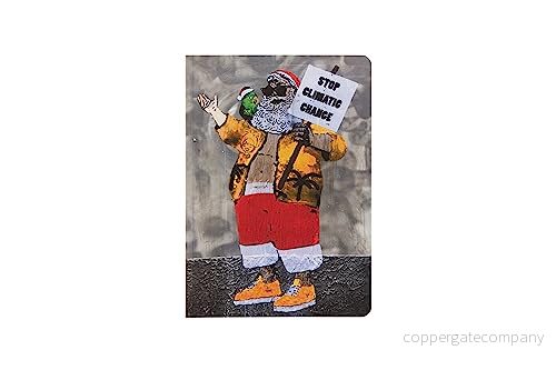 Art&Design24 TVBOY officiell anteckningsbok, Stop Climate Change grafik, prickad interiör, 100 vita ark, ekologiskt papper, A5 storlek, 15 x 21 cm 8055773130852