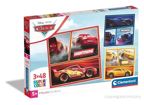Clementoni - 25305 Supercolor Pussel Disney Firebuds 3 x 48 Bitar, 5-7 år, För Barn 8005125253050