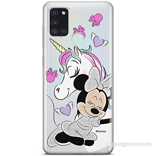 ERT GROUP mobiltelefonfodral för Samsung A21s originalt och officiellt licensierat Disney mönster Minnie 036 optimalt anpassad till formen på mobiltelefonen, gedeeltelijk transparant 5903040263211