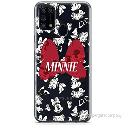 ERT GROUP mobiltelefonfodral för Samsung M31 originalt och officiellt licensierat Disney mönster Minnie 048 optimalt anpassad till formen på mobiltelefonen, gedeeltelijk transparant 5904805476662
