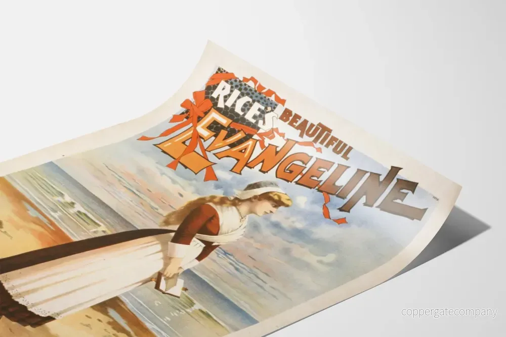 Vacker vintageposter Evangeline - Bild 3