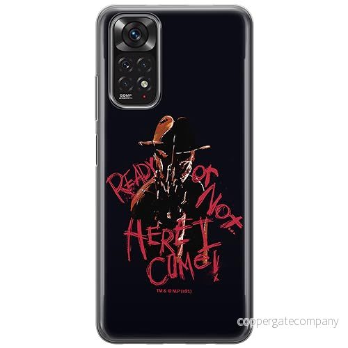 ERT GROUP mobiltelefonfodral för Xiaomi REDMI NOTE 11 4G/ 11S 4G originalt och officiellt licensierat Horror mönster Nightmare of Elm Street 007, fodral tillverkad av TPU plast 5905511087135