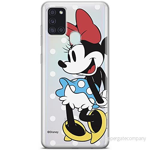 ERT GROUP mobiltelefonfodral för Samsung A21s originalt och officiellt licensierat Disney mönster Minnie 034 optimalt anpassad till formen på mobiltelefonen, gedeeltelijk transparant 5903040263174