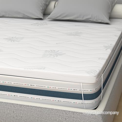 Ailime topper Corrector för franska madrasser, 150 x 190 10 cm, avtagbar Aloe Vera, beige 8057742054688 Ailime topper Corrector för franska madrasser, 150 x 190 10 cm, avtagbar Aloe Vera, beige 8057742054688