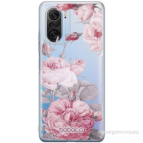 ERT GROUP mobiltelefonfodral för Xiaomi MI 11i/ REDMI K40/K40 PRO/POCO F3/ F3 PRO originalt och officiellt licensierat Babaco mönster Flowers 050, gedeeltelijk transparant 5905511888633