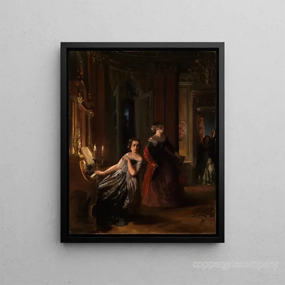 Målning Le Strung - Adolph von Menzel | Konsttryck