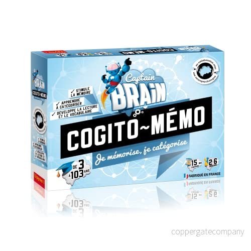 Captain brain cogito memo je memorise, categorise 3/6 ans 3700994305170