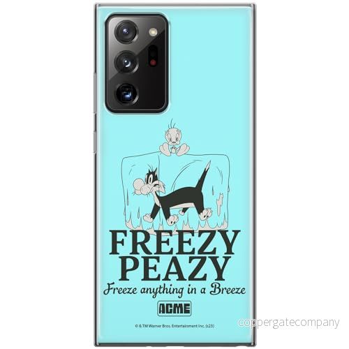 ERT GROUP mobiltelefonfodral för Samsung GALAXY NOTE 20 ULTRA originalt och officiellt licensierat Looney Tunes mönster Sylvester & Tweety 005, fodral tillverkad av TPU plast 5905795124410