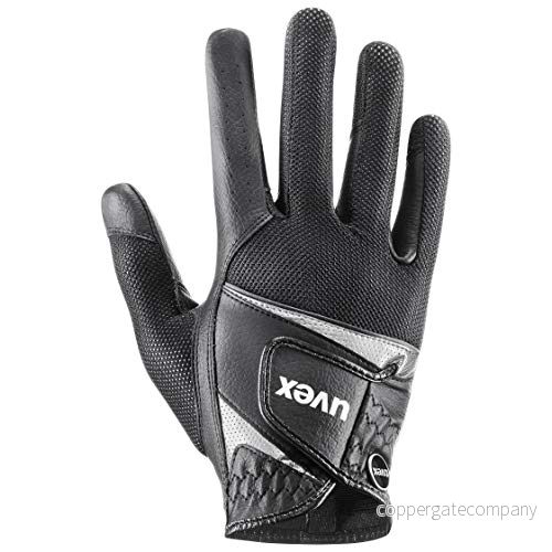 uvex sumair flexibel ridhandske för dam och herr hållbar optimal ventilation black silver 11 4043197333045