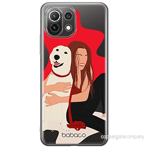 ERT GROUP mobiltelefonfodral för Xiaomi 11 LITE 4G/5G originalt och officiellt licensierat Babaco mönster Dogs 006, gedeeltelijk transparant 5905131011787