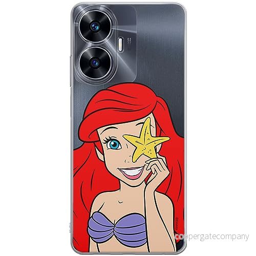 ERT GROUP mobiltelefonfodral för Realme C55 originalt och officiellt licensierat Disney mönster Ariel 009 optimalt anpassad till formen på mobiltelefonen, gedeeltelijk transparant 5905795046316